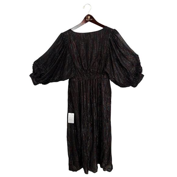 Ciebon Gayley Metallic Rainbow Stripe Maxi Dress NWT Size XS - Picture 3 of 7